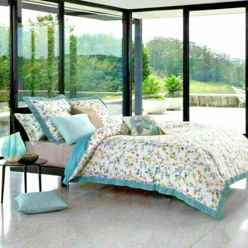 Kas Room Australia Elsbury Seafoam Green Standard Pillow Shams Dorm Set of 2
